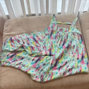La Roque Original High Low Colorful Sleeveless Dress size Small